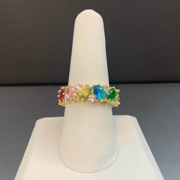 Park Lane “BIJOUX” Multicolor Gemstone Ring Size 10 - Picture 4 of 7